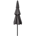 thumbnail image 2 of ABCCANOPY 9FT 3 Tiers Patio Umbrella With Crank Handle, Dark Gray, 2 of 6