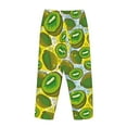 thumbnail image 5 of Disketp Watercolor Kiwi Fruits Summer Print Women'S Comfy Pajama Pants Casual Drawstring Palazzo Lounge Wide Leg Pants, 5 of 9