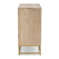 thumbnail image 4 of Pemberly Row 3-Drawer Transitional Wood/Metal Cabinet in Natural/Gold, 4 of 13