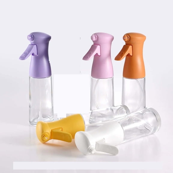 Glass Olive Oil Spray Bottle 200ml for Cooking, Grilling, and Air Fryer with Adjustable Nozzle and Drip-Free Design