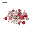thumbnail image 3 of Uxcell Flat Head Decorative Upholstery Tacks Furniture Nails for Home Red 50Pcs, 3 of 6