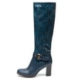 thumbnail image 3 of Ferwind Women's Riding Boots Navy Woven Accent Knee-High Adult Navy  9.5, 3 of 8