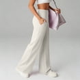 thumbnail image 6 of gbyLJF Womens Yoga Pant High Waist Loose Fit Stretch Workout Long Pants Casual Wide Leg Pants with Pockets, 6 of 9
