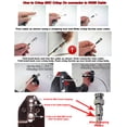 thumbnail image 3 of Evertech Professional Coaxial Crimping Tool + 30 Pcs BNC Male Crimp On Connector for Siamese RG59, 3 of 5