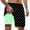 Green, variant on Volleyball Shorts for Men Slim Fit Palm Tree Print Quick Dry Vacation Beach Shorts with Soft Mesh Lining Anti-Chafe Mens Summer Clothes,S