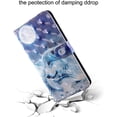 thumbnail image 5 of Samsung Galaxy A52 Wallet Case for Women, Premium PU Leather Prints Flip Cute Cover with Card Holder & Kickstand Feature Phone Case for Samsung Galaxy A52 Wolf Under Moon, 5 of 14