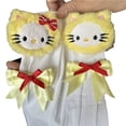 thumbnail image 3 of Calcetines de Anime Sanrio Hello Kitty para niñas, calcetines altos hasta la rodilla de algodón de estilo coreano kawaii con dibujos animados, cómodos y a la moda para estudiantes, 3 of 3