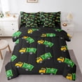 thumbnail image 1 of Erosebridal Cartoon Vehicle Bedding Sets Full Size, Garbage Car Comforter Sets with Sheets, Trash Truck Decor , Reversible, 1 of 5