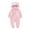Pink, variant on Autumn Winter Baby Rompers Baby Girl Boy Clothes Fleece Animal Bear Newborn Jumpsuits Infant Halloween Costume 0-12m