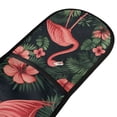 thumbnail image 4 of Yayeee Double Oven Mitt Kitchen Heat Resistant Baking 35" x7" Quilted Glove, Red Flamingo Pattern, 4 of 6