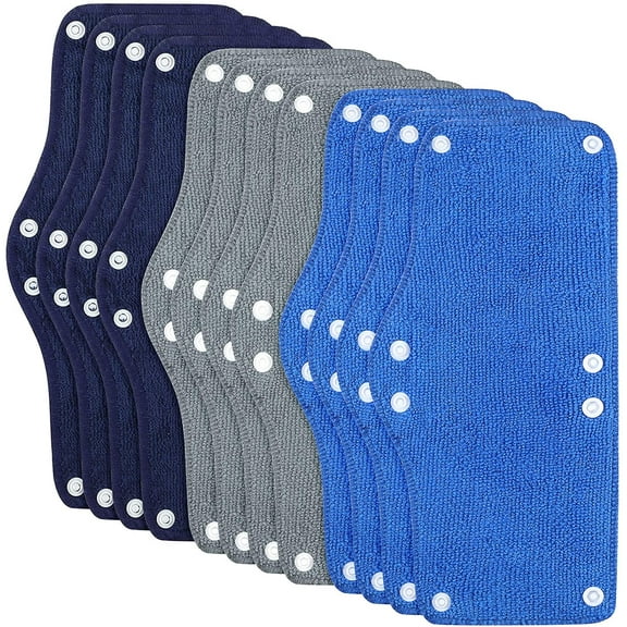 Lsupdaol 12 Pieces Hard Hat Sweatband Washable Reusable Welding Helmet Sweatband 3 Colors Hard Hat Liner Helmet Accessories for Welding Safety (Dark Blue, Light Blue, Gray)