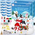 thumbnail image 1 of Kit de muñecos de nieve EOBOH, paquete de 20 unidades, manualidades navideñas para niños, 1 of 7