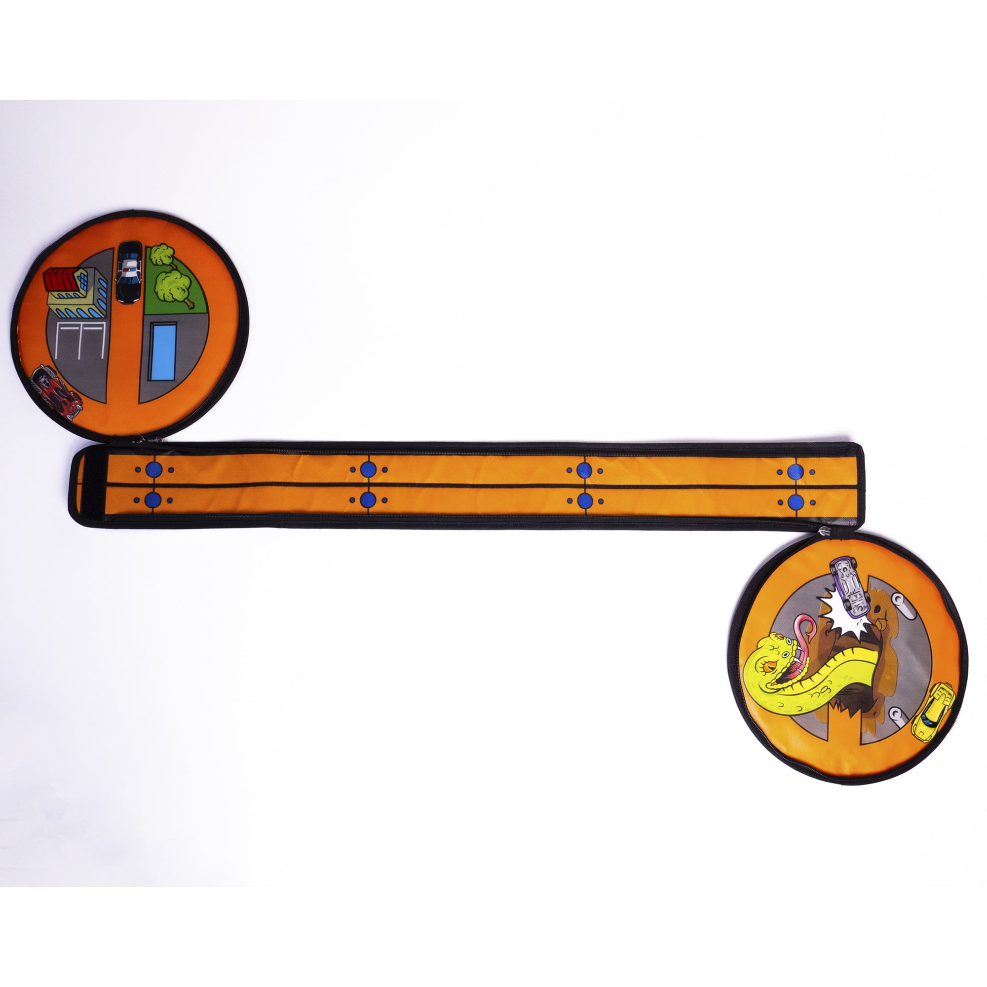 ZipBin Hot Wheels: Wheelie Track Pack Storage Case & Racetrack Mat