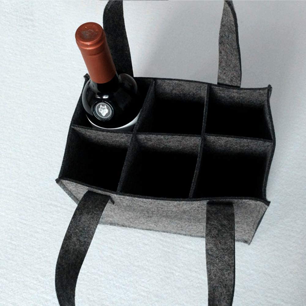 Sac à Bière Pour Homme Avec 2 Décapsuleurs - Feutre Noir, Motif Anniversaire - Cadeau 50 Ans, Fête