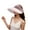 Pink, variant on Extra Wide Brim Sun Visor Hat for Women Adjustable UV Protection Bow Detail Breathable Summer Beach Hat - Beige