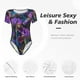 thumbnail image 4 of Fotbe Starry Night Iris Field Body de Mujer con Cuello Redondo y Mangas Cortas, Sin Mangas Ajustado, Suave, Cómodo y Básico-Small, 4 of 7