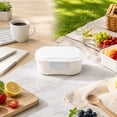 thumbnail image 6 of Ouuluon Portable Bento Box with Ice Pack, Versatile Compartmentalized Airtight Lunch Box for Travel Work, 6 of 9