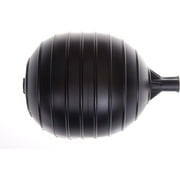 Kerick Valve PF45K Polyethylene Oval Float Ball, 4" Diameter, 5" Length, 1/4" Female Thread,Black