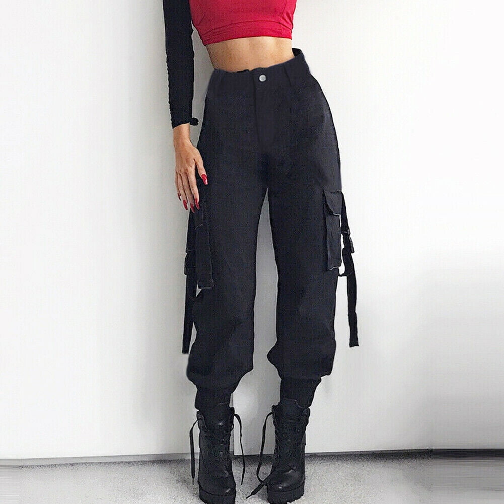 dark grey cargo pants womens