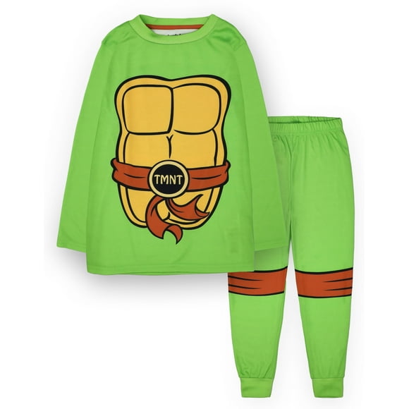 Teenage Mutant Ninja Turtles Boys Green Long Sleeve Long Leg Pyjama Set