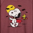 thumbnail image 3 of Peanuts - Vampire Snoopy Woodstock - Women's Lightweight French Terry Long Sleeve Shirt, 3 of 6
