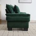 thumbnail image 6 of Love Seat Couches, Upholstered Sofa Sleeper Couch with Throw Pillows, Loveseat Sofa for Living Room, Apartment, Office,Apartmen, Green, 6 of 9