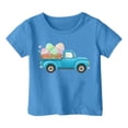 thumbnail image 6 of Shadoumai Girls Casual Short Sleeve Graphic Tee Top with Easter Print for Outdoor Play and Daily Fashion, 6 of 6