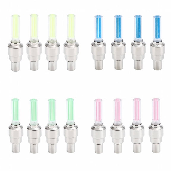 GJX 12Pcs Bike Lights,Quick Tire Valve Installation Wheel Lights,Effortless Mounting Bike Light