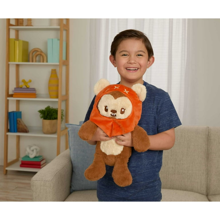 Star Wars Ewok Plush, Weighted Soft Toy, 12-inch with Weighted