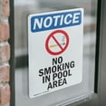 thumbnail image 4 of (2 Pack) No Smoking In Pool Area Sign, 4 of 7