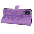 thumbnail image 6 of Feishell Wallet Case For Samsung A51 4G, Magnetic Folio Card Slots Holder Kickstand Premium PU Leather Butterfly Patterned Embossed with Wrist Strap Cover For Samsung Galaxy A51 4G, Purple, 6 of 13