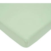 American Baby Co. Supreme Cotton Fitted Mini Crib Sheet, Celery
