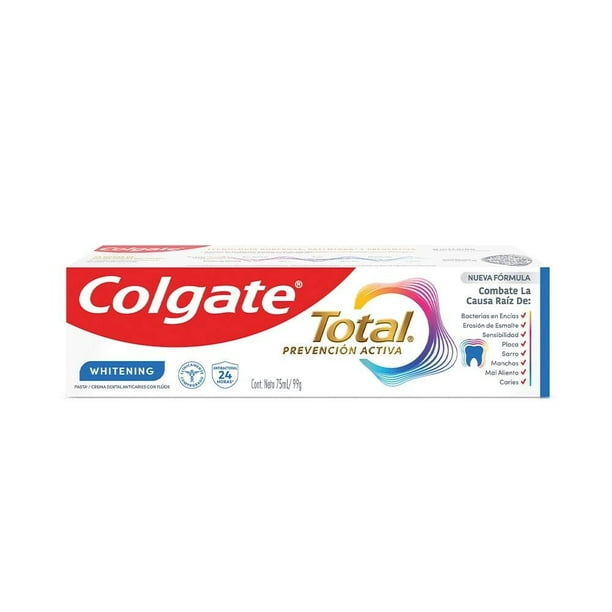 Pasta Dental Colgate Total Clean Mint Prevención Activa con Flúor 75 ml ...