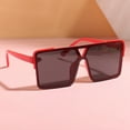 thumbnail image 4 of Txlixc Gafas de sol de moda para niños Gafas de montura cuadrada de triángulo plano simple con protección UV 400 Txlixc  Moda, 4 of 9