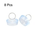 thumbnail image 3 of Uxcell Rubber Sink Plug, Clear Drain Stopper Fit 1 1/2" to 1 5/8" Drain with Hanging Ring for Bathtub Kitchen, 8 Pack, 3 of 5