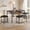 Black, variant on Ataujin Dining Table Set for 4 with Upholstered Benches and 2 Stools, Kitchen Breakfast Table, Ideal for Small Kitchens, Apartments, Studios, and Compact Living Spaces