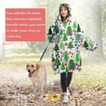 thumbnail image 4 of Wearable Oversized Blanket,Multicolor Christmas Tree Pattern Wearable Blanket Hoodie for Adults,Cozy Hooded Blankets with Super Pockets,Super Warm Fuzzy Pullover for Women & Men, 4 of 6