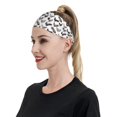 thumbnail image 5 of Sketch Chicken Black White Sports Headband for Women Men, Running Headband Sweat Bands for Cycling, Yoga, Spa, Athleti, Workout - Moisture Wicking Hairband, 5 of 5