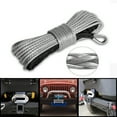 thumbnail image 2 of Winch Rope String Line Cable With Sheath Gray Synthetic Towing Rope 7700LBs Car Wash Maintenance String For ATV UTV Off-Road ,Durable & Safe, 2 of 9