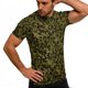 thumbnail image 5 of Ceisia Men's Slim Fit Dark Green Speckled Camouflage Print Crew Neck Short Sleeve Casual T-Shirt Gifts, 5 of 9