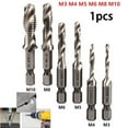 thumbnail image 5 of 1 Pcs Tap Drill Bit Hex Shank HSS Threaded Bit Screw Machine Compound Tap M3, 5 of 9