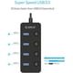 thumbnail image 2 of Hub USB de 4 puertos, Hub USB 3.0 con Switch Independiente y LED-negro, 2 of 7