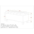 thumbnail image 5 of Modern Faux Leather Rectangular Storage Ottoman Bench White, 5 of 5