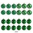 thumbnail image 3 of Adornos de bolas de Navidad Billuyoard 24 piezas decoración verde, 3 of 6
