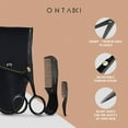 thumbnail image 5 of ONTAKI 5" Professional German Beard & Mustache Scissors Kit With 2 Comb & Carrying Pouch, 5 of 8