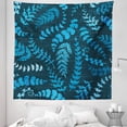 thumbnail image 1 of Blue Tapestry, Dark Green Backdrop Floral Swirl Leaves Branches Details Image, Fabric Wall Hanging Decor for Bedroom Living Room Dorm, 5 Sizes, Turquoise Pale Blue, by Ambesonne, 1 of 1