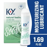 K-Y Natural Feeling Lube with Aloe Vera, Water Based Personal Lubricant For Sexual Wellness, 1.69 fl oz