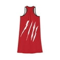 thumbnail image 2 of Effete Feline Claw Marks Scratch Women Racerback Dress (AOP), 2 of 6