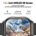 thumbnail image 4 of Reloj inteligente FILIEKEU AMOLED de 1.96 pulgadas para hombre con monitor de presión arterial IP68, 4 of 8