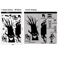 thumbnail image 1 of Pegatinas de Halloween para decoración de ventanas Grim Reaper bruja fantasma pegatina de pared decoración de Halloween calcomanía de calabaza suministros de fiesta xuanjing  unisex, 1 of 2
